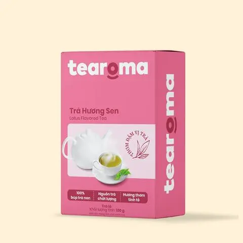 Hình ảnh Trà Sen Lá Tearoma 100gr