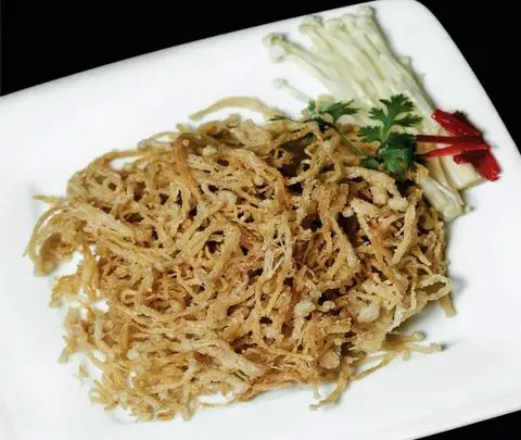 Hình ảnh Nấm kim châm chiên giòn