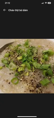 Hình ảnh Cháo thįt bò bâm