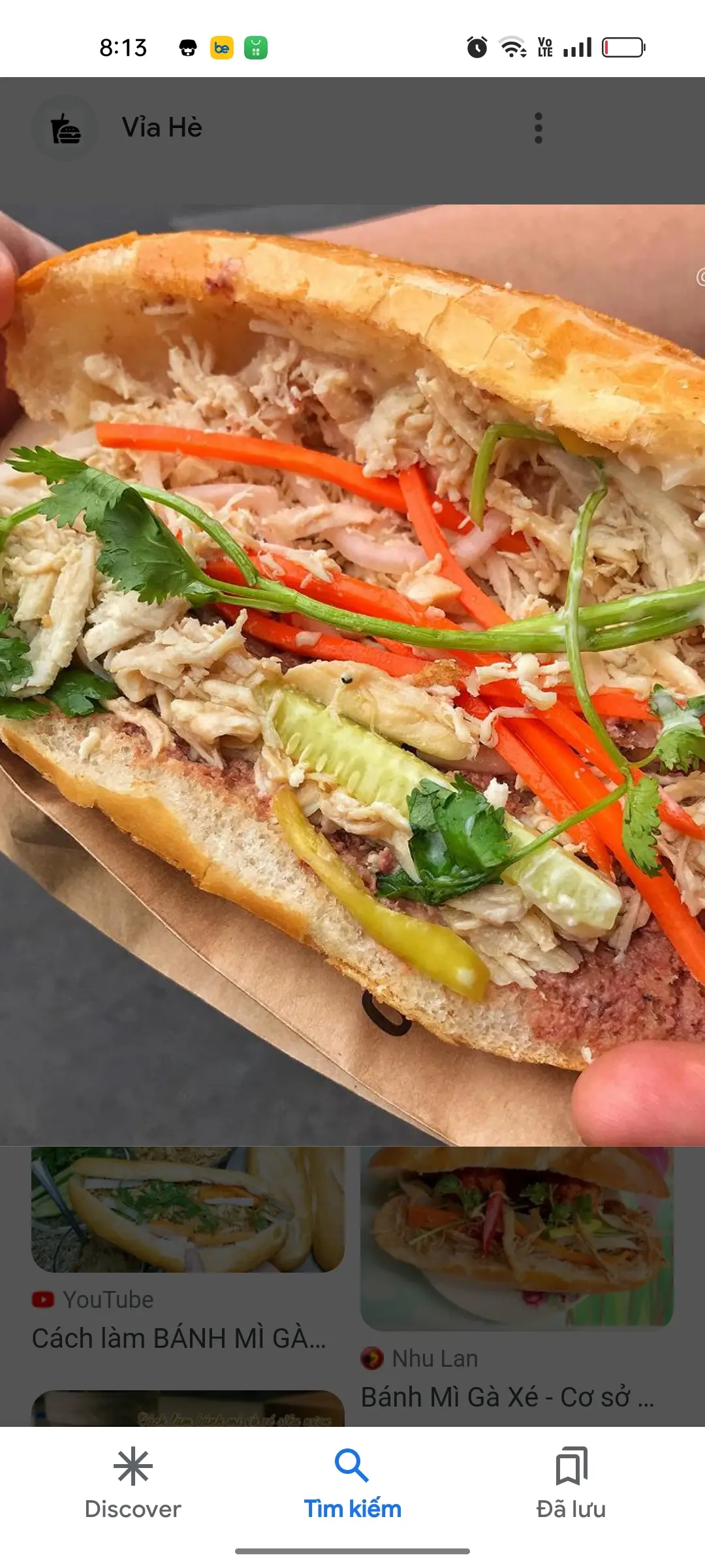 Hình ảnh Bánh Mì Gà Xé 
