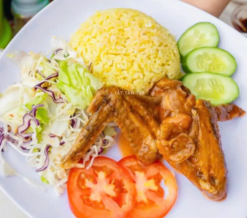 Hình ảnh CƠM CÁNH GÀ MẮM TỎI+có canh