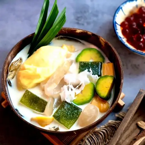 Hình ảnh Chè trái cây nhiệt đới nguyên múi