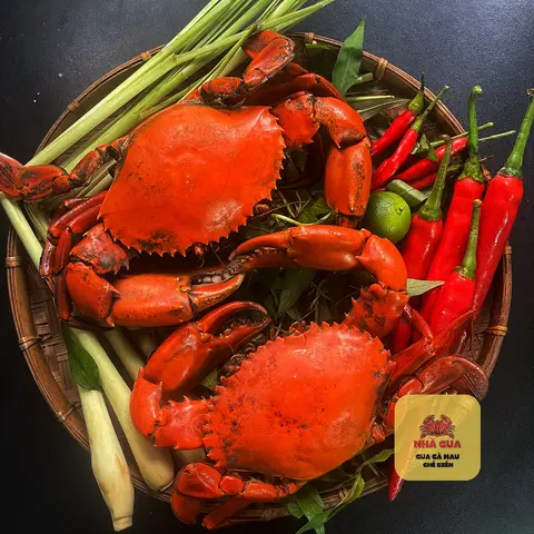Hình ảnh Cua thịt hấp 2 con size lớn 