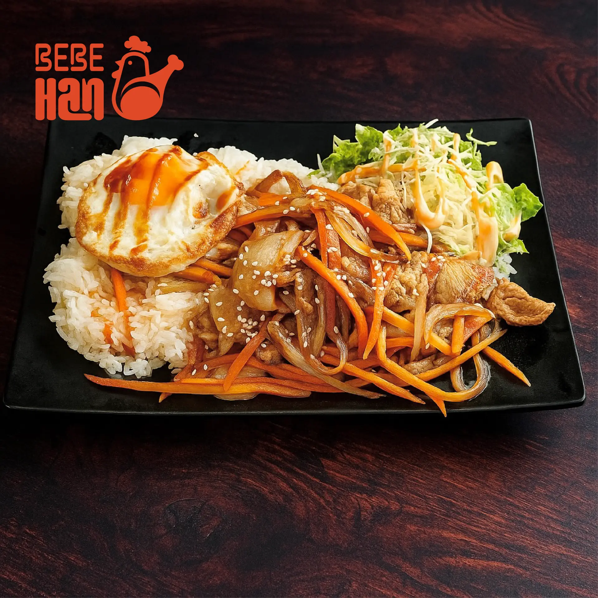 Hình ảnh Cơm thịt heo xào rau củ