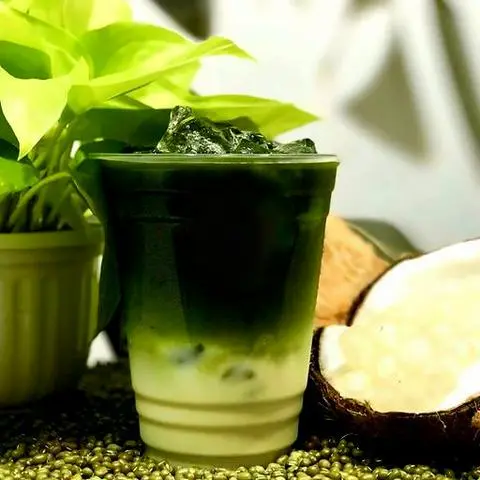 Hình ảnh Rau má sữa  dừa ly   size lớn