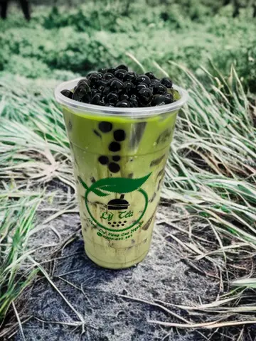 Hình ảnh Trà sữa thái xanh trân châu đường đen
