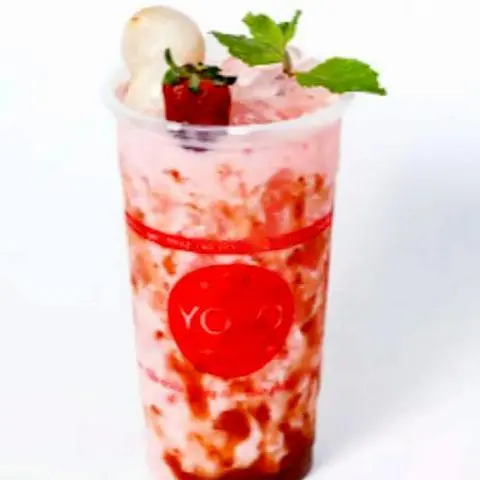 Hình ảnh Sữa tươi lắc vải dâu tây Ichigo - Size M