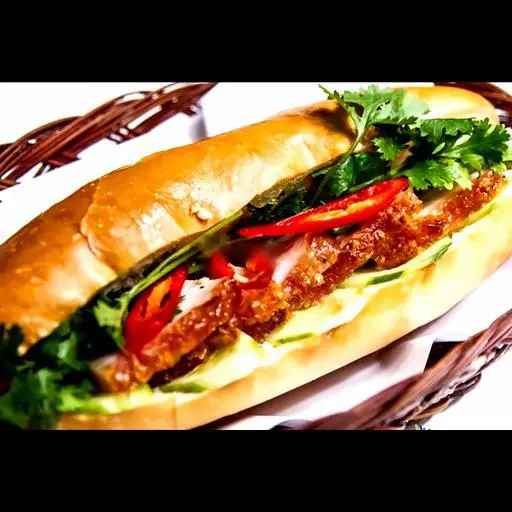 Hình ảnh Bánh mì heo quay