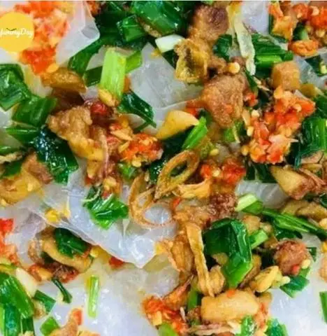 Hình ảnh Bánh Tráng Mỡ Hành Thịt Bằm 