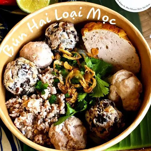 Hình ảnh Bún 2 loại mọc