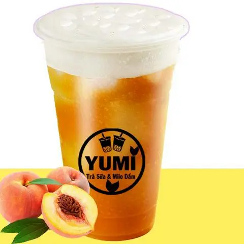 Hình ảnh Trà Đào Tươi Dầm Kem Cheese (Size 700ml)