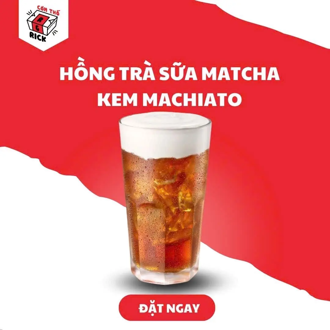 Hình ảnh Hồng Trà Sữa Matcha Kem Machiato