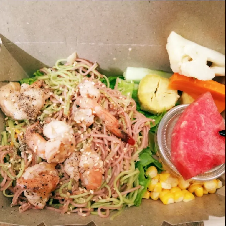 Hình ảnh Mì rau củ tôm + rau củ mix.