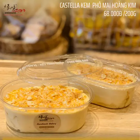 Hình ảnh Bánh Castella kem phô mai hoàng kim