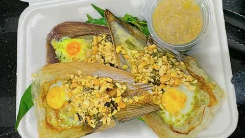 Hình ảnh Sò Mai Nướng Mỡ Hành Trứng Cút -3 Con
