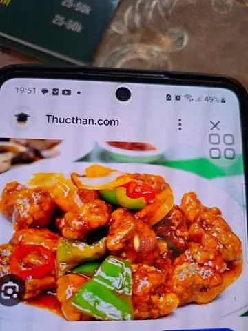 Hình ảnh sườn xào chua ngot chay 