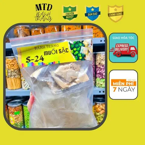 Hình ảnh Bánh Tráng Rìa Phơi Sương Kèm 5 Túi Muối Nhuyễn (Mới) - S24