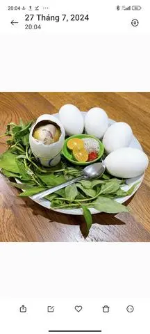 Hình ảnh 1 phần cút lộn xào me + 2 vịt lộn + 5 vịt Dữa Nước 
