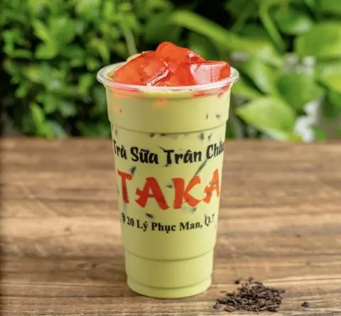 Hình ảnh Trà Sữa Thái Xanh Thạch Phô Mai