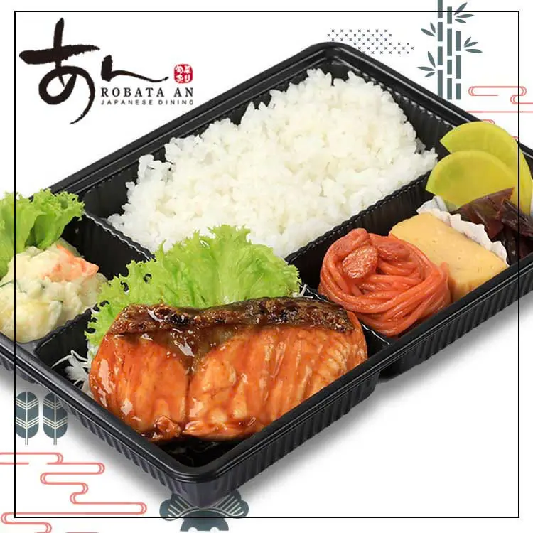 Hình ảnh Teriyaki Salmon Bento/Cơm hộp cá hồi nướng xốt teri