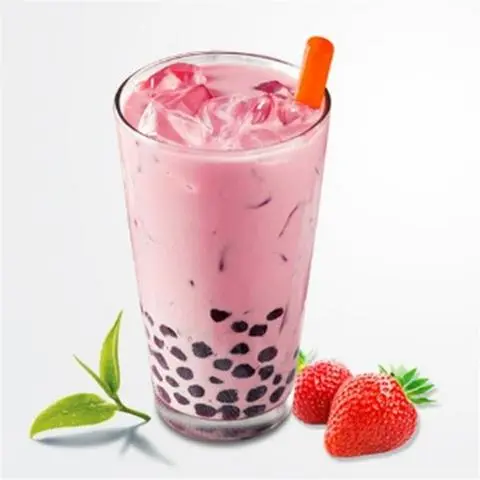 Hình ảnh Trà sữa dâu full topping