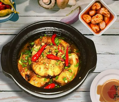 Hình ảnh Cơm cá lóc kho tộ