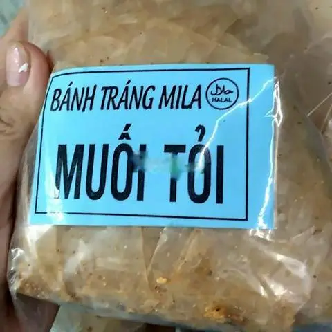 Hình ảnh Bánh tráng muối tỏi