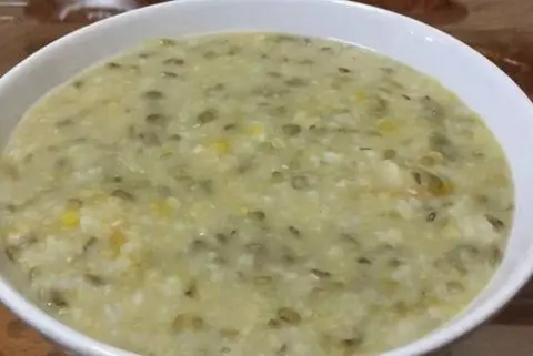 Hình ảnh Cháo Gà ác đậu xanh