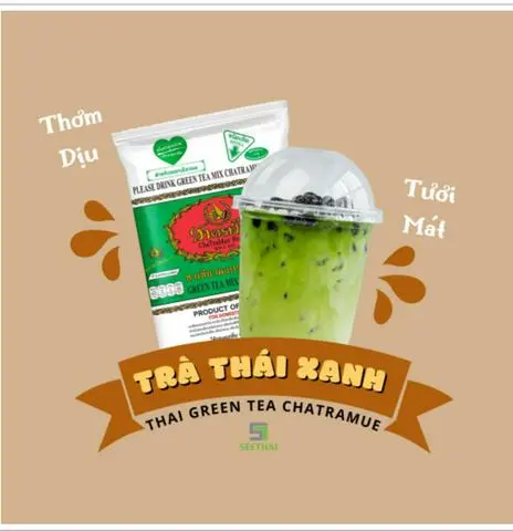 Hình ảnh Trà Sữa Thái Xanh ChaTraMue 700 ml