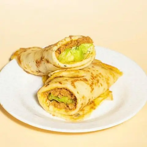 Hình ảnh Cuộn Trứng Chà Bông 肉鬆蛋餅