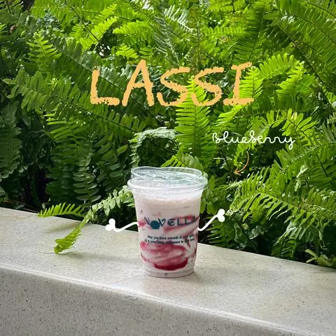 Hình ảnh Lassi blueberry - sữa chua lắc việt quất