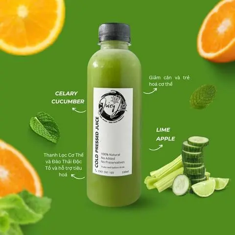 Hình ảnh G9 nước ép dưa leo - táo - cần tây - chanh