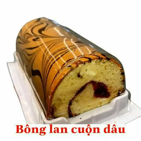 Hình ảnh Bông Lan Cuộn Dâu 20Cm