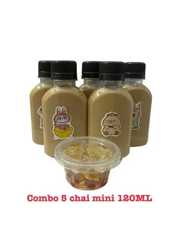 Hình ảnh Combo 5 chai mini tặng trân châu 3Q