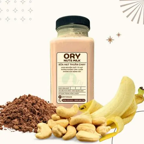 Hình ảnh Sữa Hạt điều - Chuối - Cacao