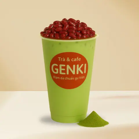 Hình ảnh Matcha đậu đỏ may mắn