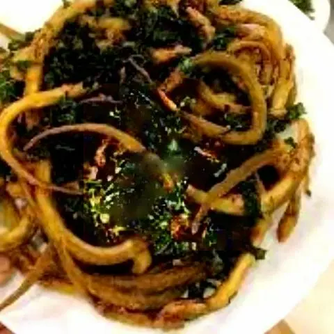 Hình ảnh Cá sụn chiên lá lốt
