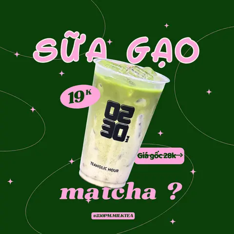 Hình ảnh Matcha sữa gạo