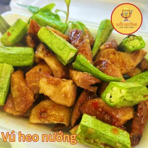 Hình ảnh Vú heo nướng 