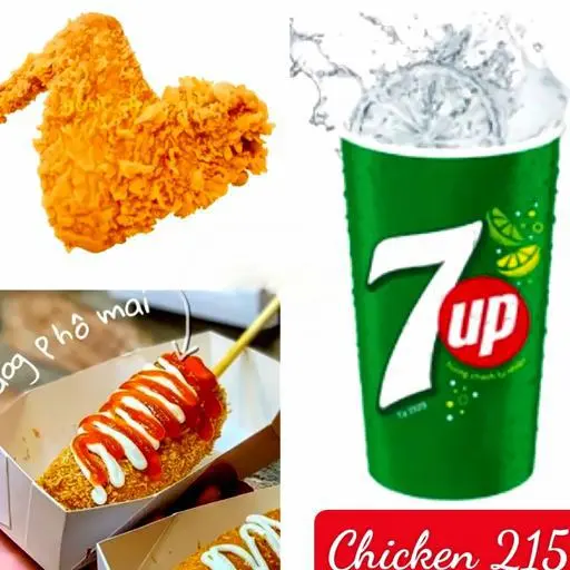 Hình ảnh Combo 7: 1 gà rán + 1 hotdog + 1 nước ngọt