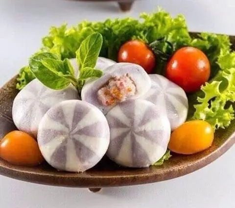 Hình ảnh Bánh Bao Nhím Tím Răng Mực - 3 Viên
