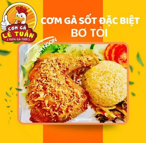 Hình ảnh ⭐️Cơm Đùi Gà (Bơ Tỏi) Siêu To Khổng Lồ (100% Gà Tươi)