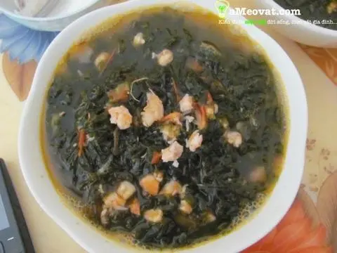 Hình ảnh Canh rong biển tôm - chén