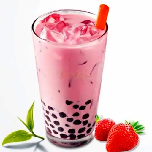 Hình ảnh Trà Sữa Dâu Full Topping - Ly 700ml