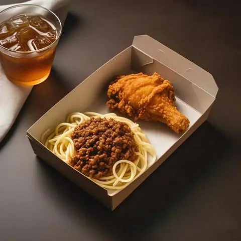 Hình ảnh MÌ Ý BÒ BẰM GÀ SỐT