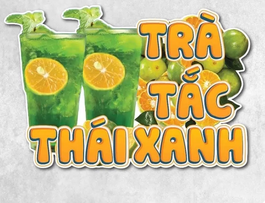 Hình ảnh trà tắc thái xanh. size L