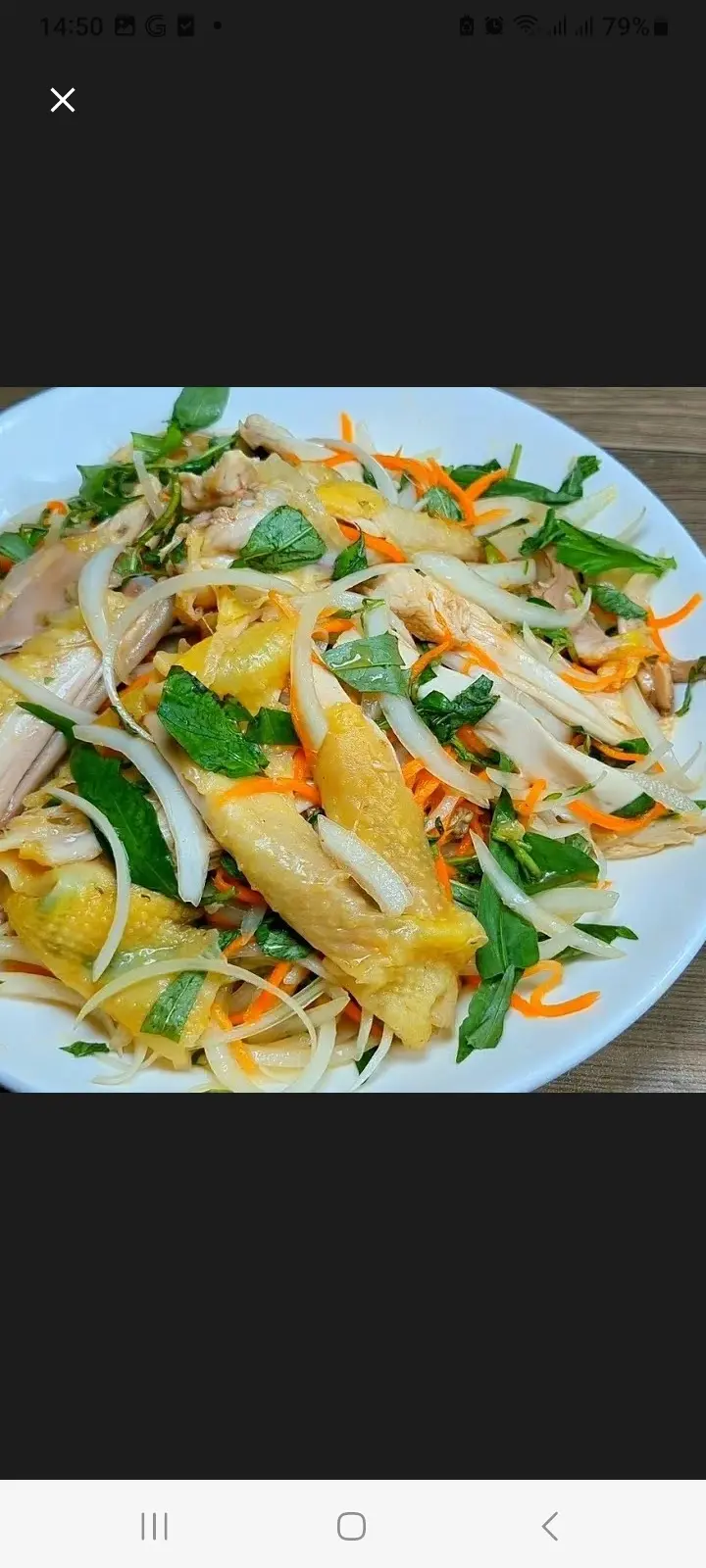 Hình ảnh gà xé phay