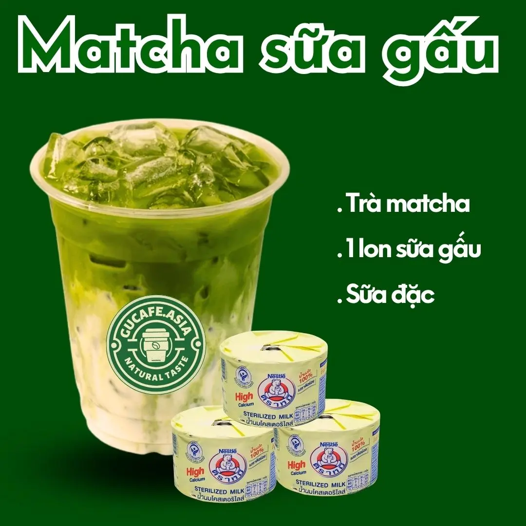 Hình ảnh Gucafe - Matcha sữa gấu