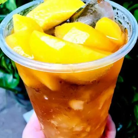 Hình ảnh Trà đào dầm - 2 miếng đào