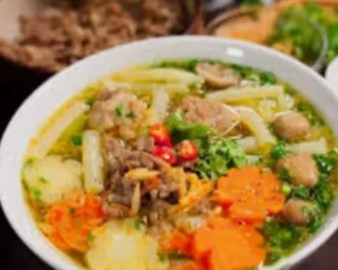 Hình ảnh Nui Thịt bằm lớn